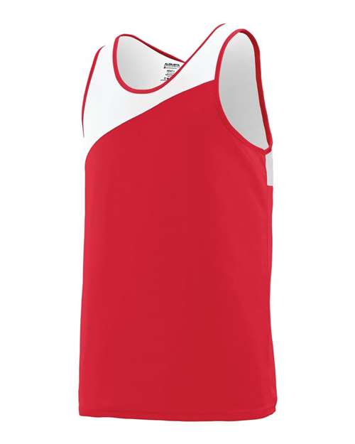 Augusta Sportswear 353 Youth Accelerate Jersey - Red/ White - side