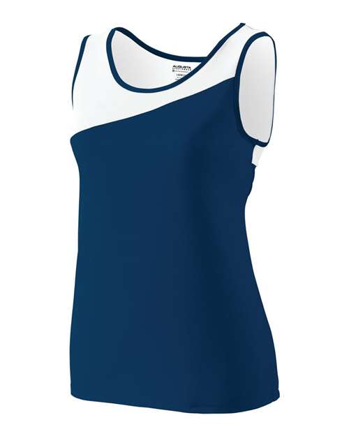 Augusta Sportswear 354 Women's Accelerate Jersey - Navy/ White - side