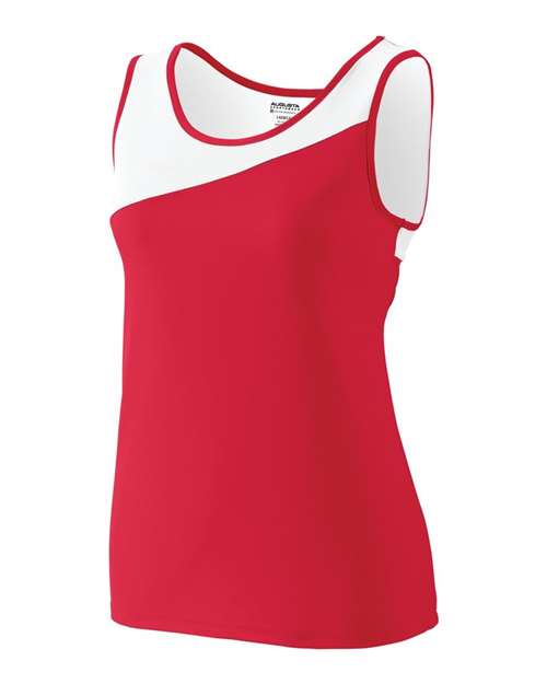 Augusta Sportswear 354 Women's Accelerate Jersey - Red/ White - side