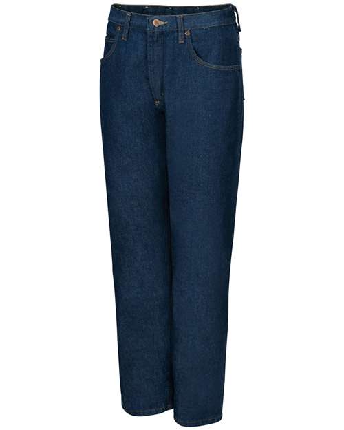 Red Kap PD60 Men's Authentic Relaxed Fit Jeans - Prewashed Indigo - 38I - front