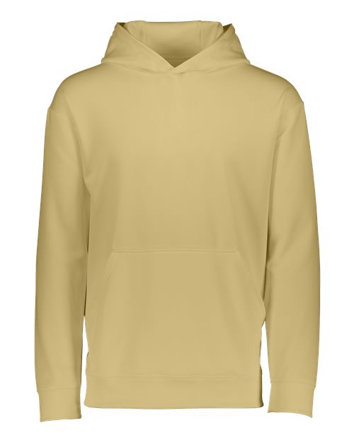 Augusta Sportswear 5506 Youth Wicking Fleece Hooded Sweatshirt - Vegas Gold - front