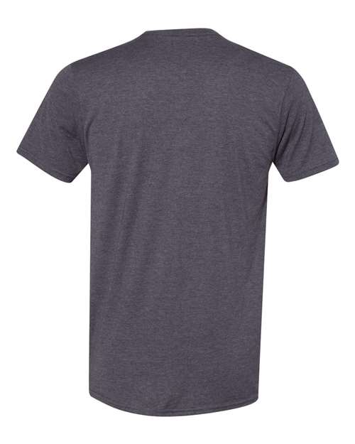 Hanes 4980 Unisex Perfect-T T-Shirt - Charcoal Heather - back