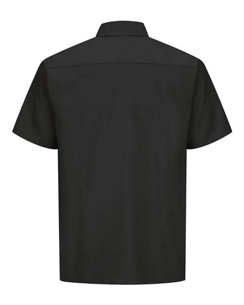 Red Kap SY60T Men's Tall Ripstop Short Sleeve Work Shirt - Black - back