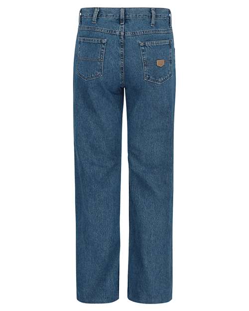 Red Kap PD60 Men's Authentic Relaxed Fit Jeans - Stonewash - Unhemmed - back