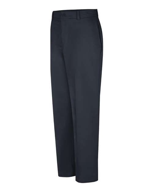 Red Kap PC20 Men's Wrinkle-Resistant Cotton Work Pants - Dark Navy - Unhemmed - side