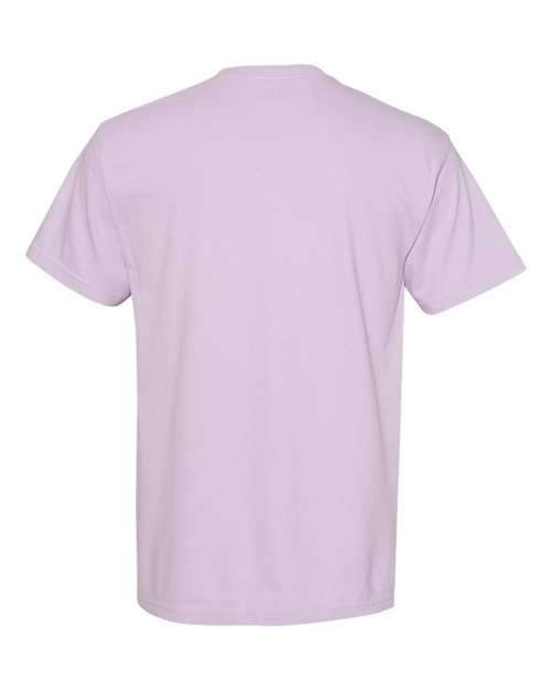 Comfort Colors 6030 Unisex Garment-Dyed Heavyweight Pocket T-Shirt - Orchid - back