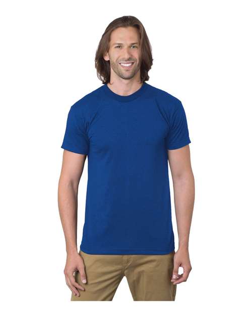 Bayside 1701 Unisex USA-Made 50/50 T-Shirt - Royal Blue - front