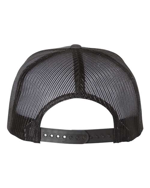 YP Classics 6006 Classic Five-Panel Trucker Cap - Charcoal/ Black - back