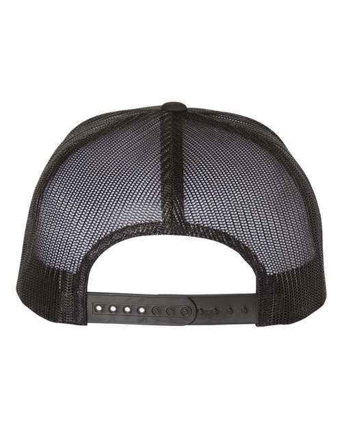 YP Classics 6006 Classic Five-Panel Trucker Cap - Multicam Black/ Black - back