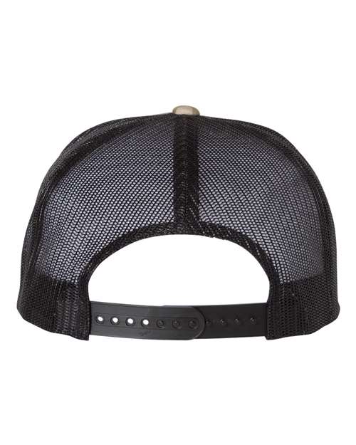 YP Classics 6006 Classic Five-Panel Trucker Cap - Multicam Green/ Black - back