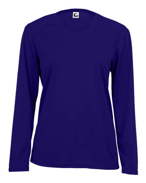 C2 Sport 5604 Women's Performance Long Sleeve T-Shirt - Purple - front