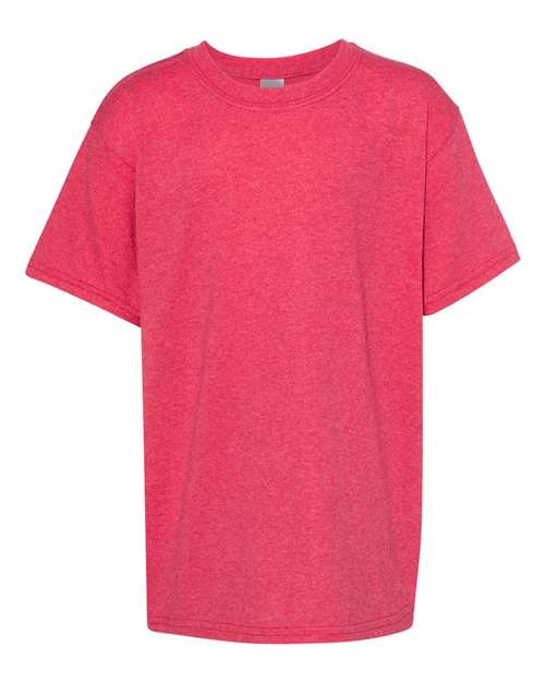 Gildan 5000B Youth Heavy Cotton™ T-Shirt - Heather Red - front