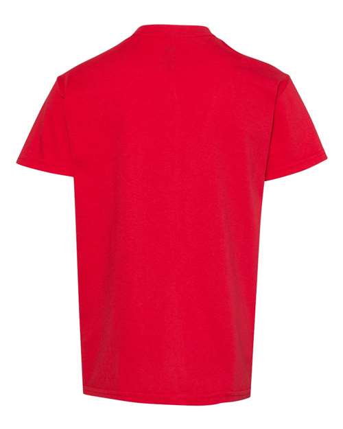 Hanes 5480 Youth Essential-T T-Shirt - Athletic Red - back