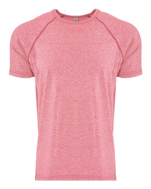 Next Level 2050 Men's Mock Twist Raglan Tee - Tech Pink - front
