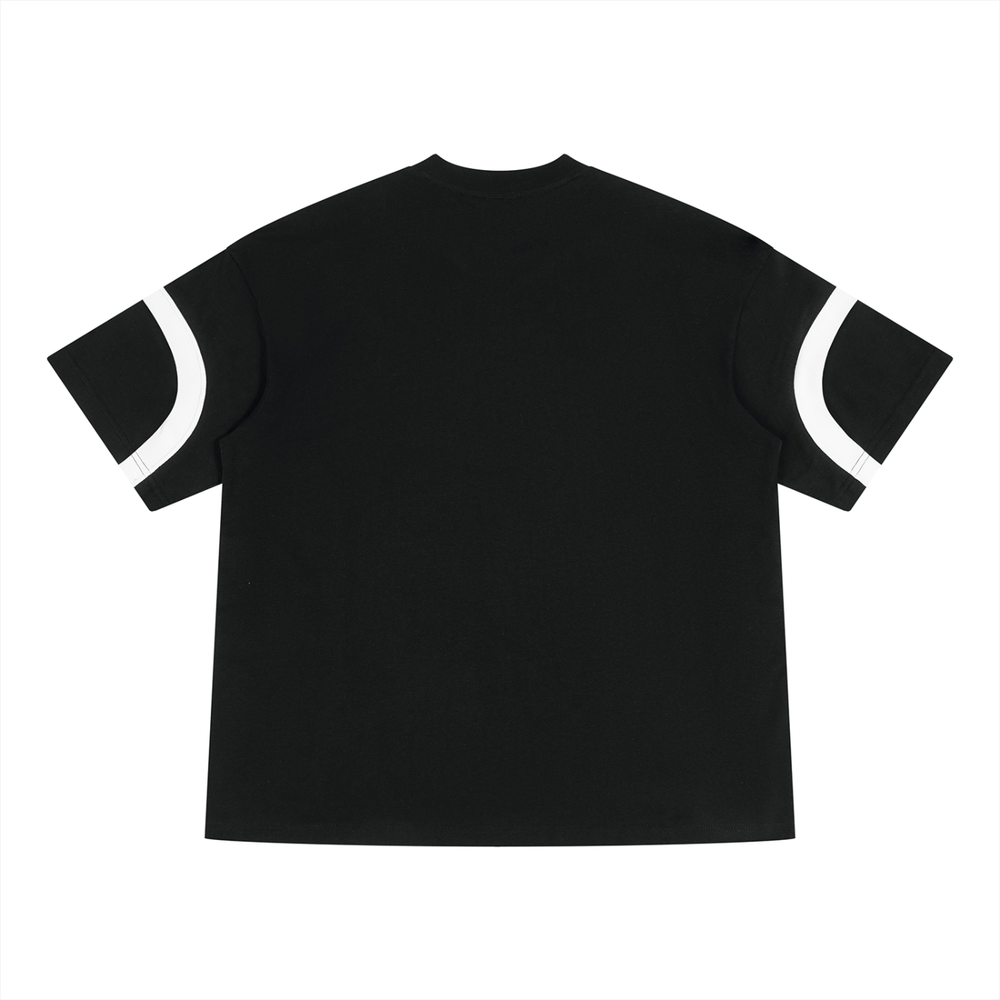 Unisex Color Block V-Neck T-Shirt