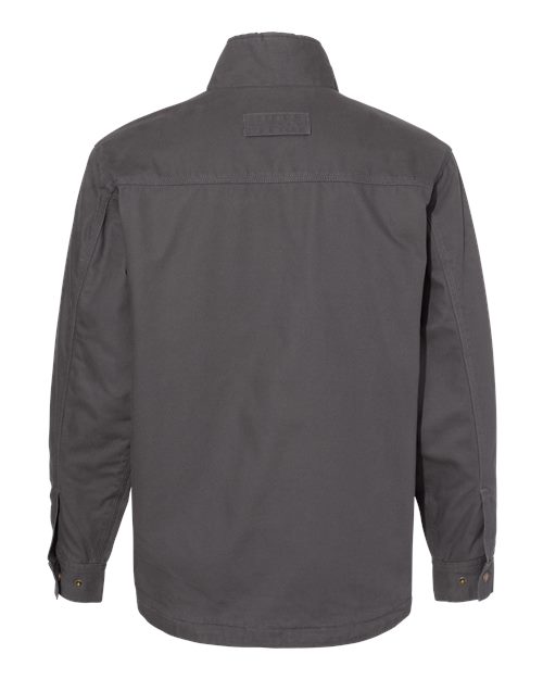 DRI DUCK 5037 Men's Endeavor Canyon Cloth™ Canvas Jacket with Sherpa Lining - Charcoal - back