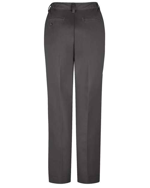 Red Kap PT61 Women's Elastic Insert Work Pants - Charcoal - Unhemmed - back
