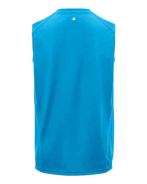 Badger 2130 Youth B-Core Sleeveless T-Shirt - Electric Blue - back