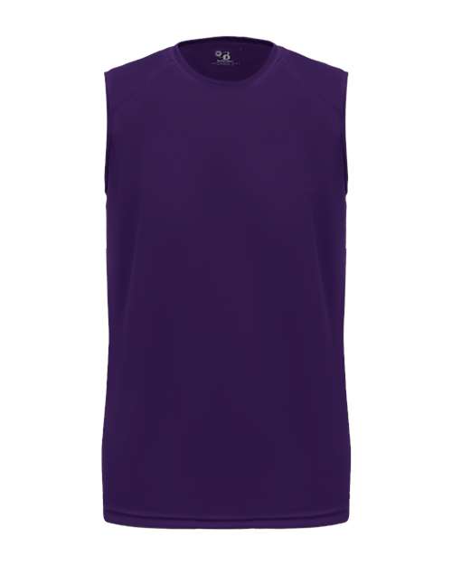 Badger 2130 Youth B-Core Sleeveless T-Shirt - Purple - front