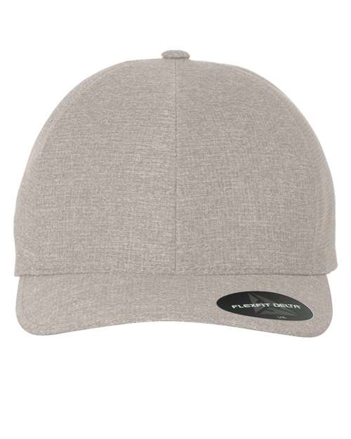 Flexfit 180 Delta® Seamless Cap - Melange Silver - front