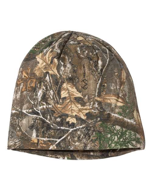 Kati LCB08 8" Licensed Camo Beanie - Realtree Edge - front