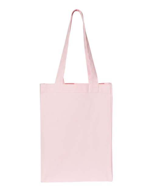 Q-Tees Q1000 12L Gussetted Shopping Bag - Light Pink - back