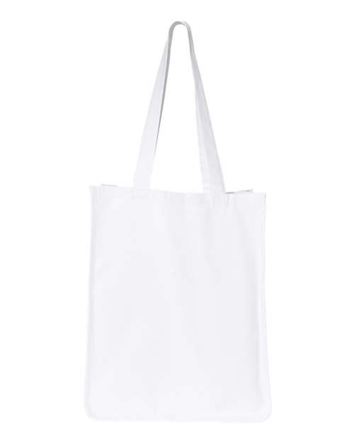 Q-Tees Q125400 27L Jumbo Shopping Bag - White - back