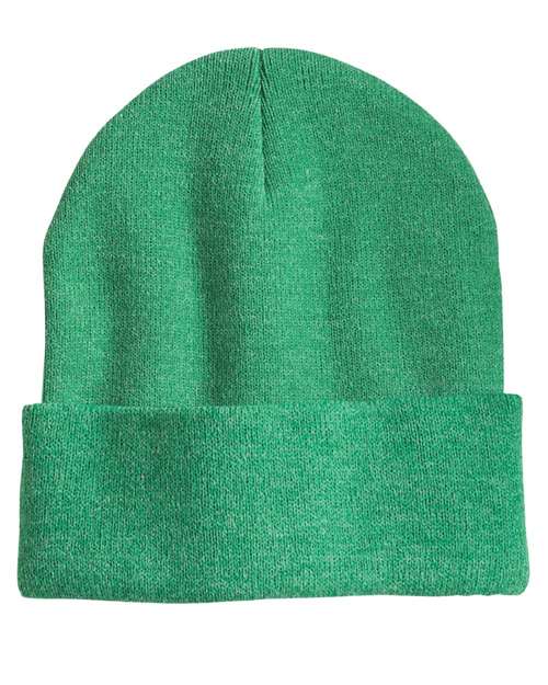 Sportsman SP12 12" Solid Cuffed Beanie - Heather Kelly - back