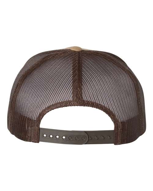 YP Classics 6006 Classic Five-Panel Trucker Cap - Multicam Arid/ Brown - back