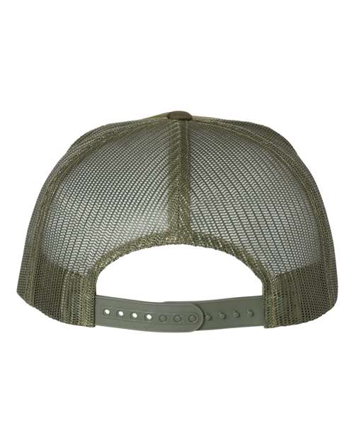 YP Classics 6006 Classic Five-Panel Trucker Cap - Multicam Tropic/ Green - back