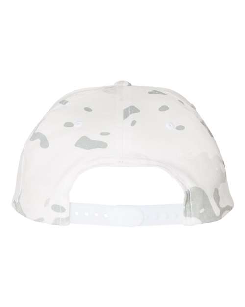 YP Classics 6089M Premium Flat Bill Snapback Cap - Multicam Alpine - back
