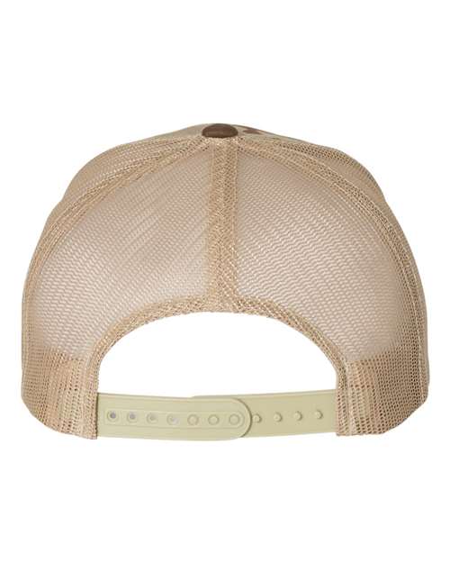 YP Classics 6606 Retro Trucker Cap - Multicam Arid/ Tan - back