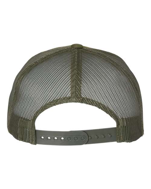 YP Classics 6606 Retro Trucker Cap - Multicam Tropic/ Green - back