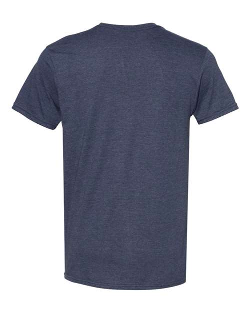 Hanes 4980 Unisex Perfect-T T-Shirt - Heather Navy - back