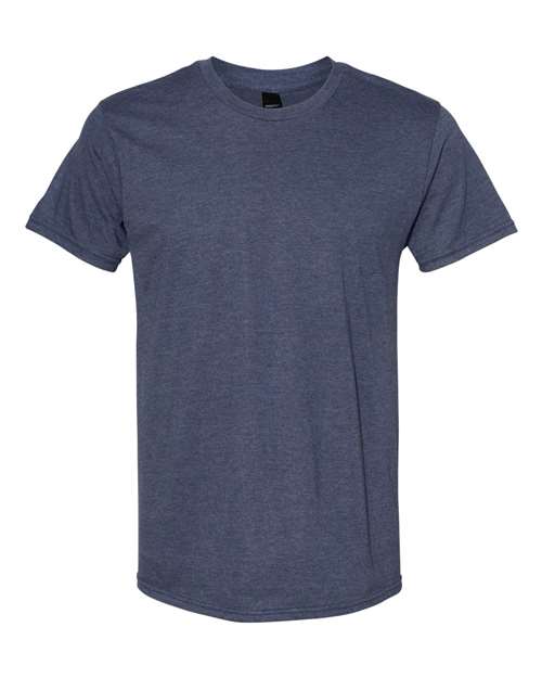 Hanes 4980 Unisex Perfect-T T-Shirt - Heather Navy - front