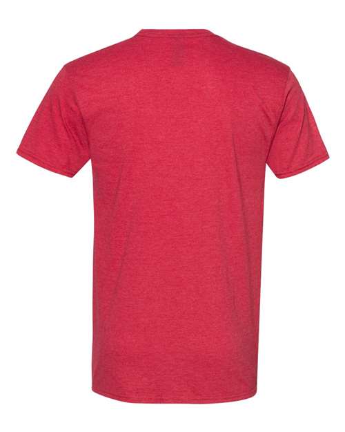 Hanes 4980 Unisex Perfect-T T-Shirt - Heather Red - back