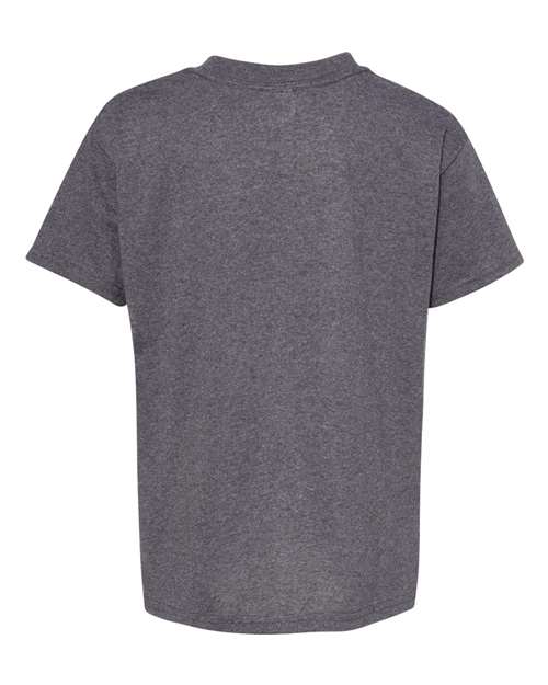 Hanes 5480 Youth Essential-T T-Shirt - Charcoal Heather - back