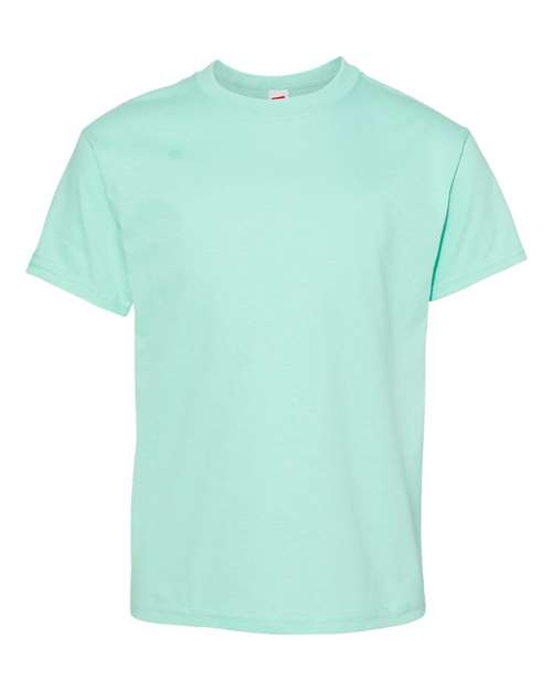 Hanes 5480 Youth Essential-T T-Shirt - Clean Mint - front