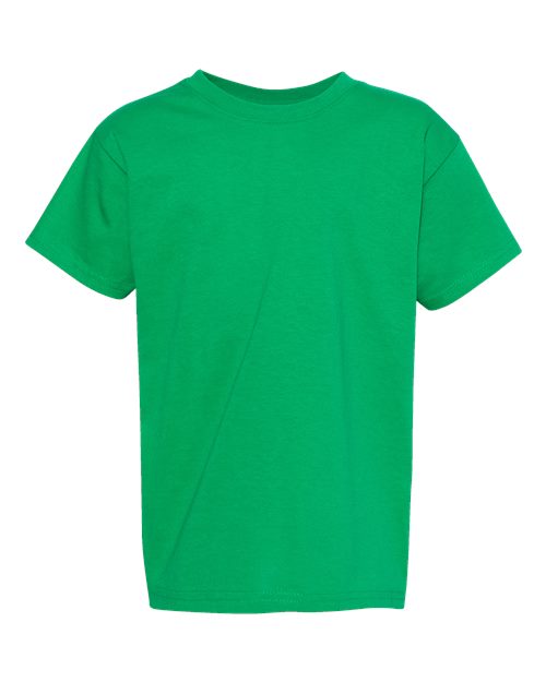 Hanes 5480 Youth Essential-T T-Shirt - Kelly Green - front