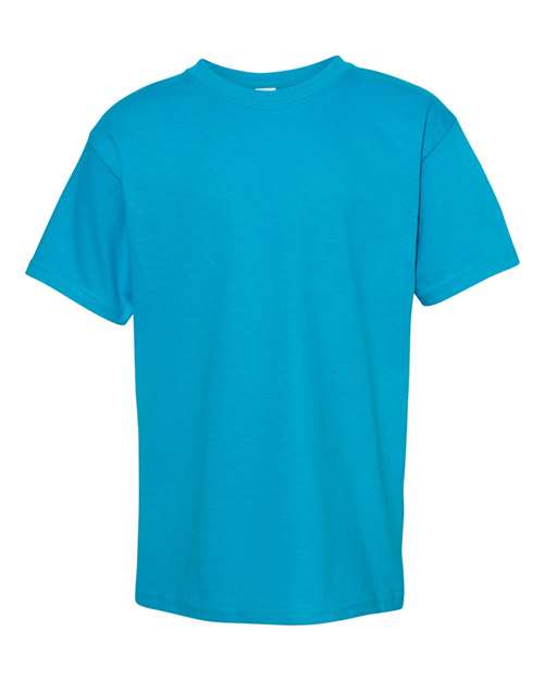 Hanes 5480 Youth Essential-T T-Shirt - Teal - front