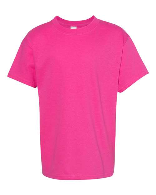 Hanes 5480 Youth Essential-T T-Shirt - Wow Pink - front