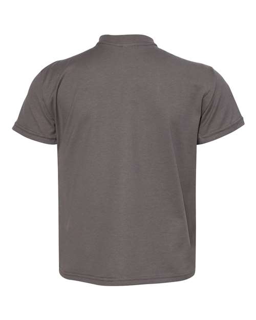 Hanes 498Y Youth Perfect-T T-Shirt - Smoke Grey - back