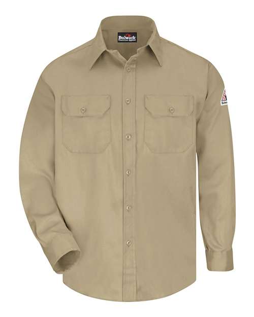 Bulwark SLU8 Men's Uniform Shirt - Khaki - front