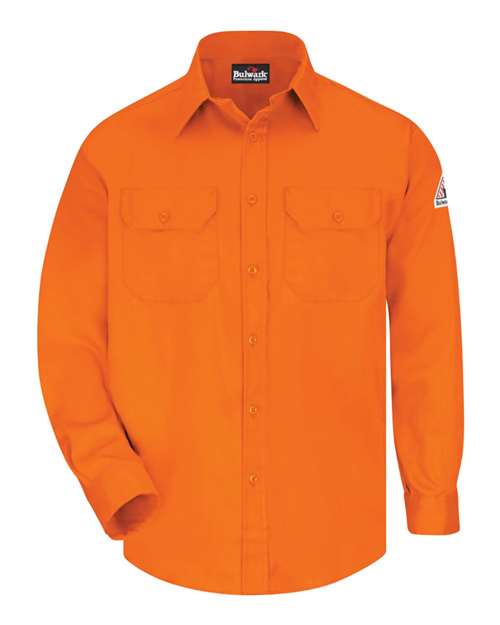 Bulwark SLU8 Men's Uniform Shirt - Orange - front