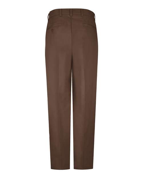 Red Kap PC20 Men's Wrinkle-Resistant Cotton Work Pants - Brown - Unhemmed - back