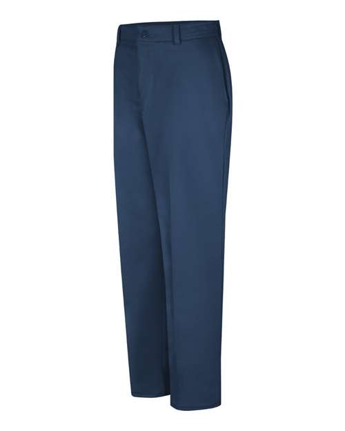 Red Kap PC20 Men's Wrinkle-Resistant Cotton Work Pants - Navy - Unhemmed - side