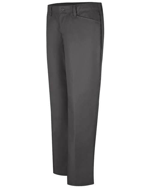 Red Kap PZ33 Women's Work N Motion Pants - Charcoal - Unhemmed - front