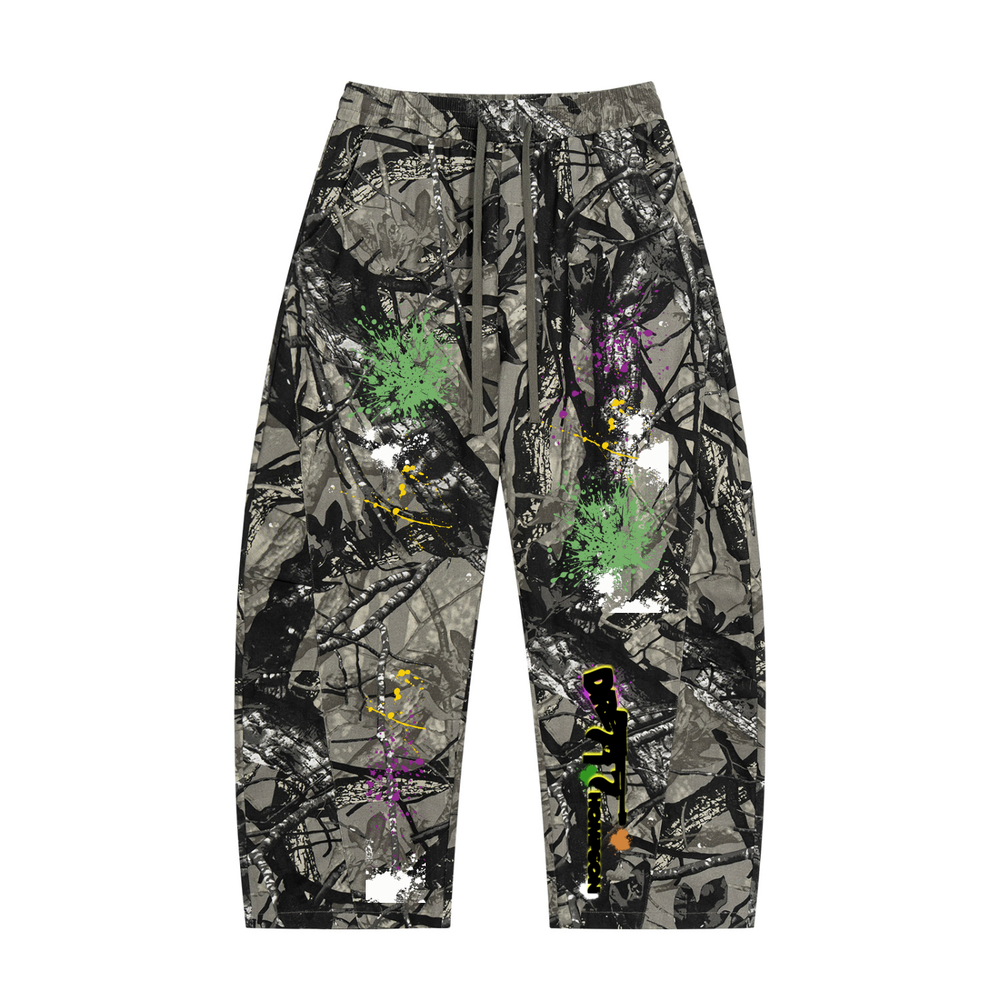 Unisex Tree Camo Barrel Leg Pants