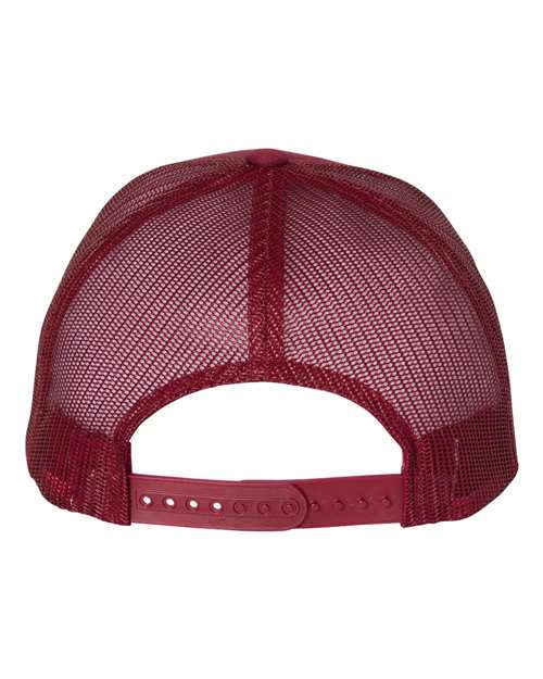 YP Classics 6606 Retro Trucker Cap - Cranberry - back