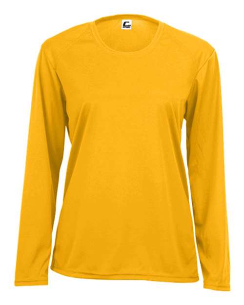 C2 Sport 5604 Women's Performance Long Sleeve T-Shirt - Gold - front